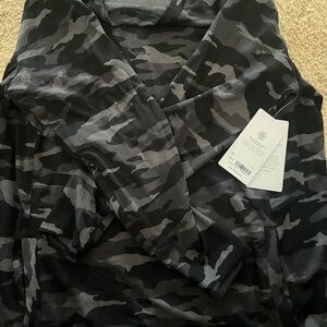 Athleta Black and Gray Camo Tunic
